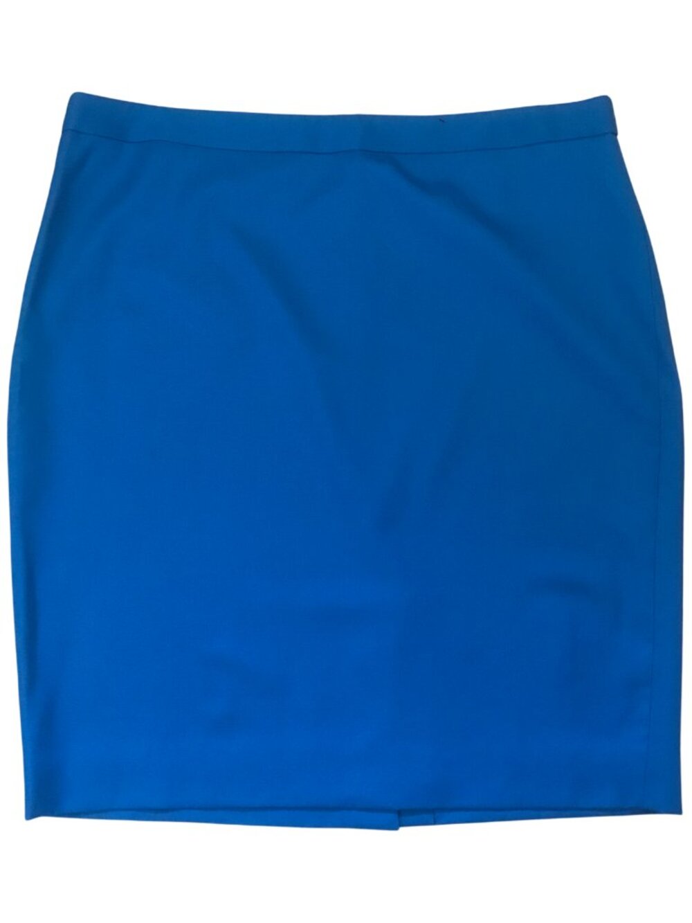 J. Crew Super 120's No. 2 Blue Wool Pencil Skirt Size 16